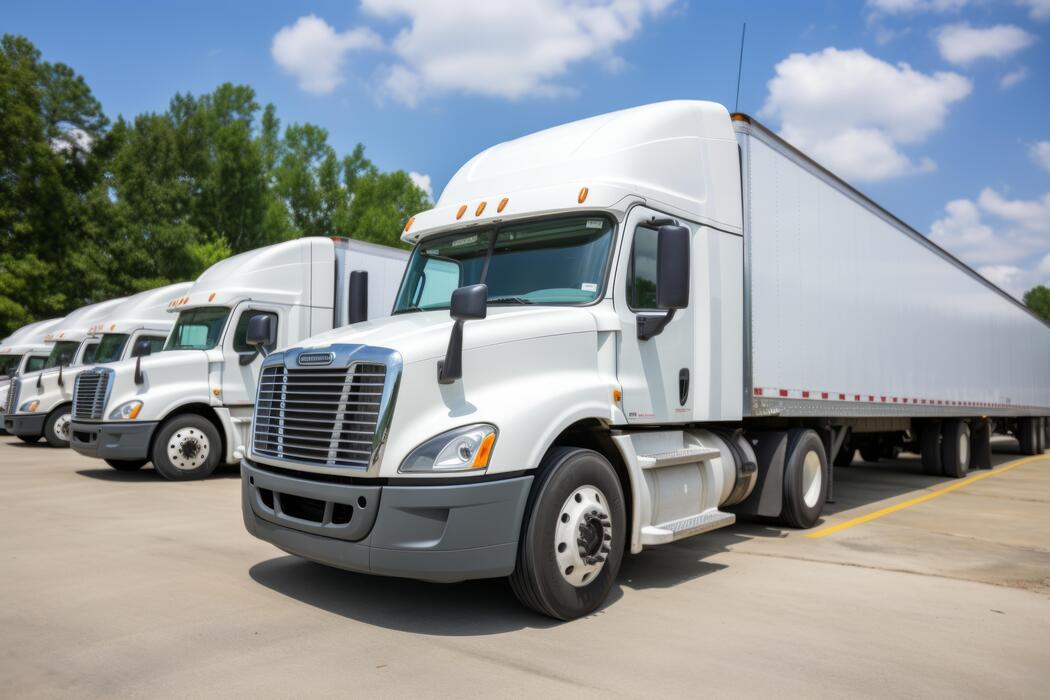 Auto transport truck on the highway